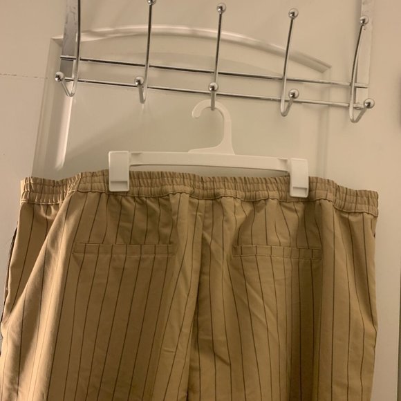 La Ligne Women's Plus Size 2X Trousers Wide Leg Hi Rise Pants Khaki Black - Picture 7 of 10